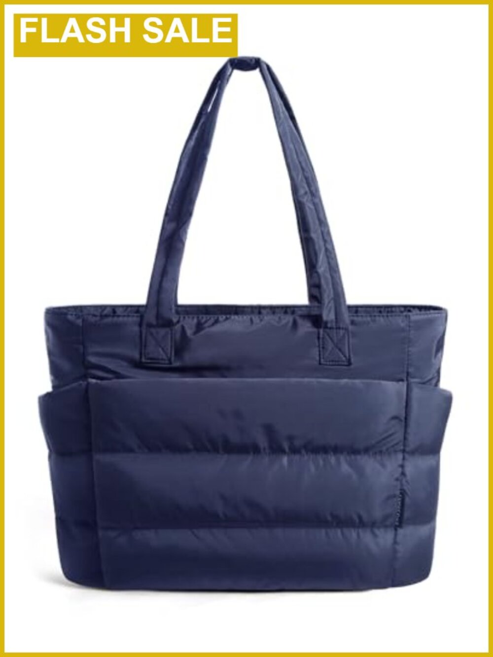 Puffy Tote Bag for Women, Lightweight Work Tote, 15.6" Laptop, Travel